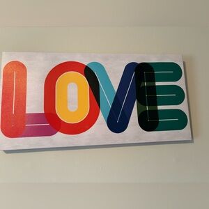 Colorful LOVE Canvas Wall Art